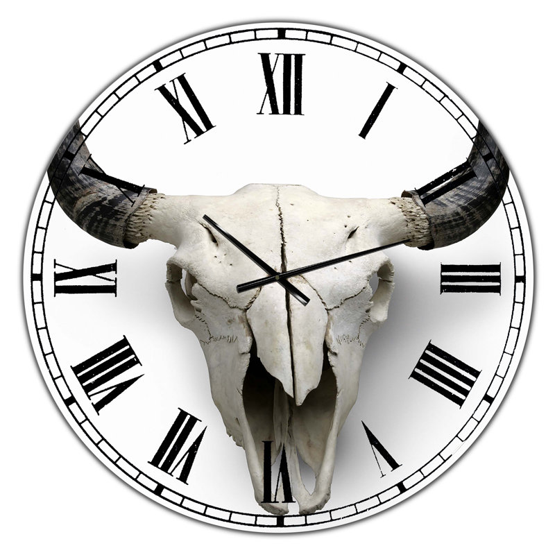 Horloge murale sur fond blanc, Grand