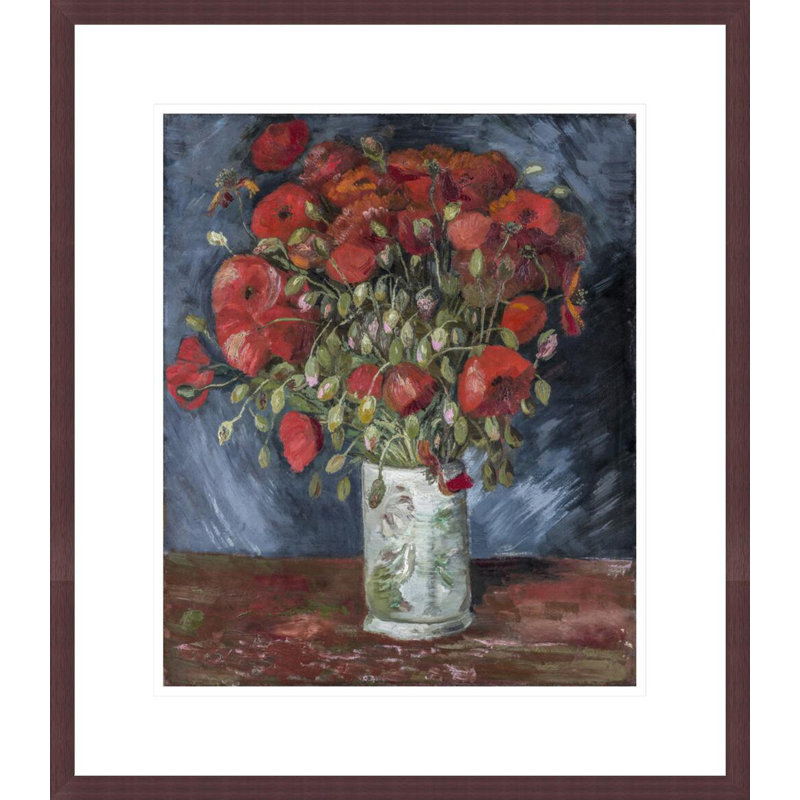 Vase avec coquelicots par Vincent van Gogh, H 20,31 po x l 17,75 po