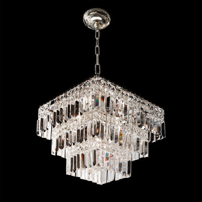 Abdirisaq 5 - Light Crystal Dimmable Square / Rectangle Chandelier