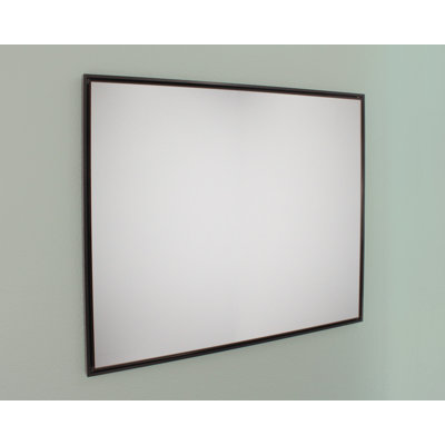 Parker Metro 30" x 36" Wall Mirror, Mount on Wall Horizontal/Vertical Portrait/Landscape, ideal as Hall, Entryway, Foyer, or Bathroom Mirror, Black