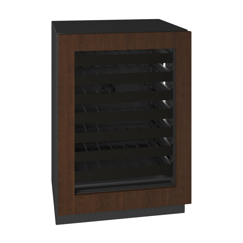 U-Line 24"W. Seamless 5.1 Cu.Ft. Wine Refrigerator - Panel Ready, Panel Ready Glass Frame