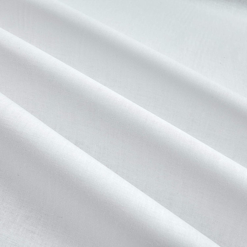 54% coton 100% sans taches, blanc