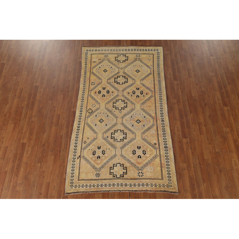 Tapis traditionnel en laine à motif géométrique 5 x 8
