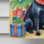Drapeau de Noël maison de renne-112702344