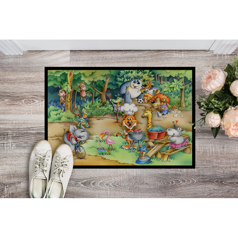 Tapis d'extérieur animaux, Rectangle 1 pi 6 po x 2 pi 3 po