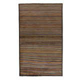 Hand-Knotted High-Quality Brown/Yellow/Blue Area Rug