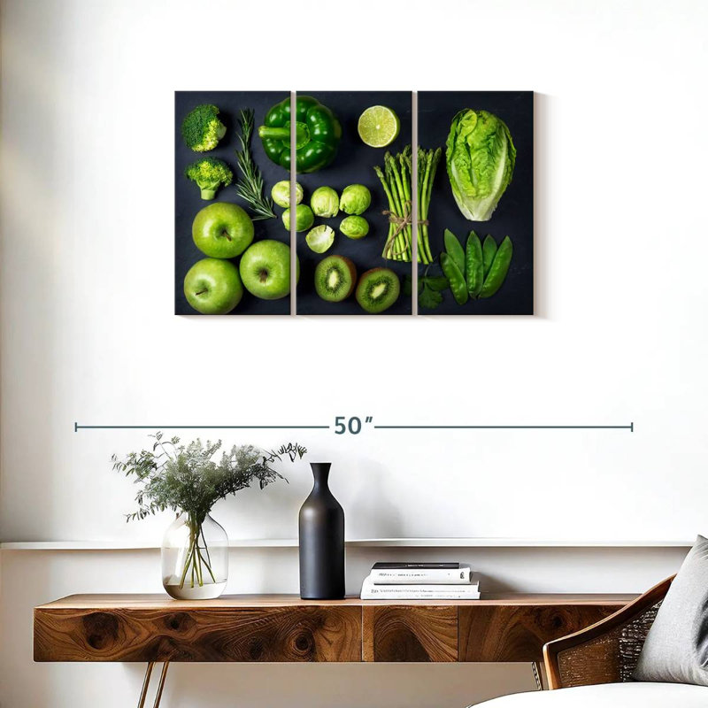 Yarlin - fruits et légumes verts, H 20 po x l 33 po