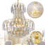 Lustre empire en cristal de luxe transparent K9 à 7 lumières Kemma