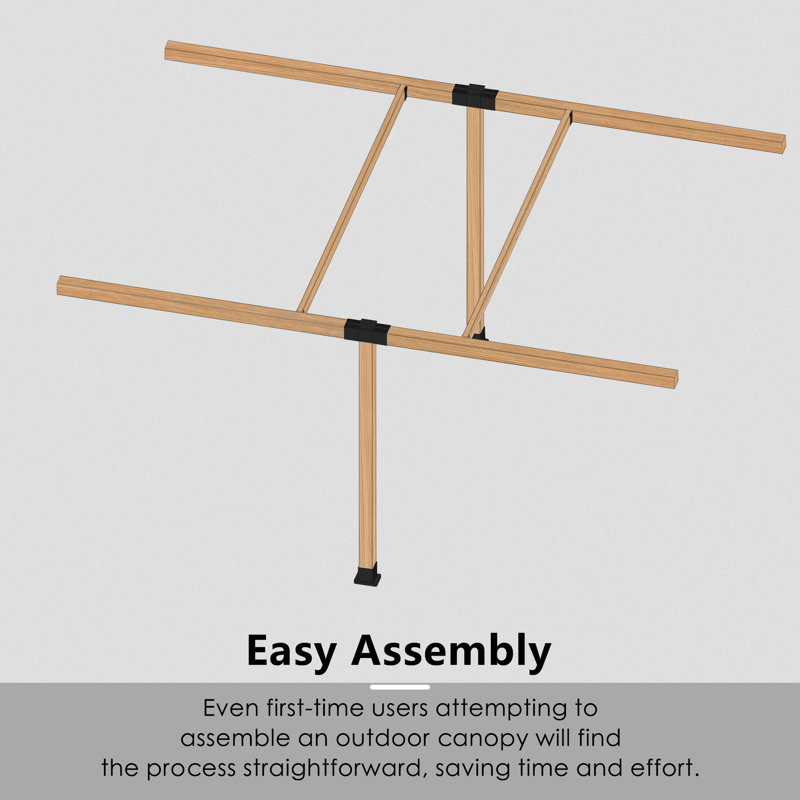2 Sets Diy Pergola Brackets 3-Way Right Angle Corner Bracket