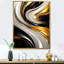 Dimension liquide sur fond or noir et blanc sur toile-944512726-944512718