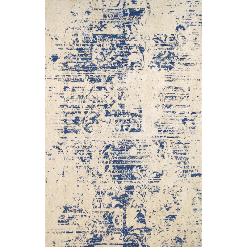 Voncille Abstract Area Rug in Beige