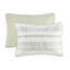Ensemble de courtepointe réversible en microfibre 3 pièces Southwest Style en taupe / bleu, double / grand