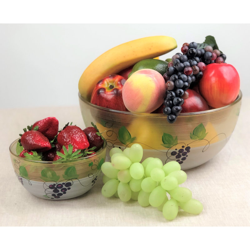 Grapes / Vines 6" Bowl, 6" H x 6" W