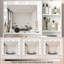 Bureau de coiffeuse avec miroir et lumière-1136858431