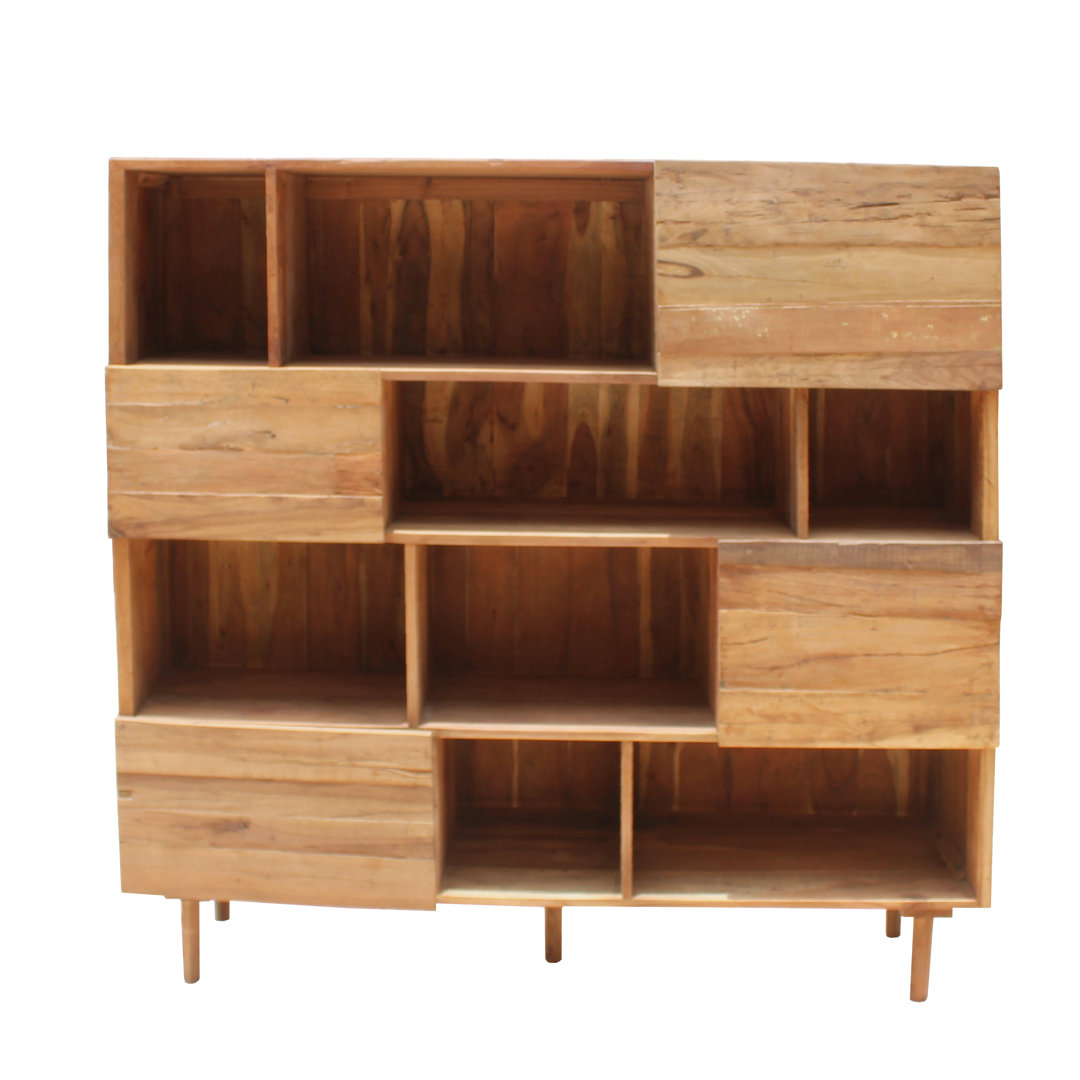 Joyner 150cm H x 165cm W Solid Wood Standard Bookcase