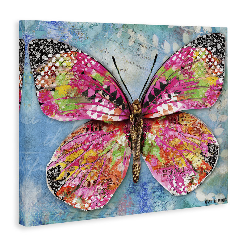 Art mural sur toile Wonderland Butterfly, H 16 po x l 20 po