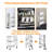 3-tier Foldable Service Carts With Wheels