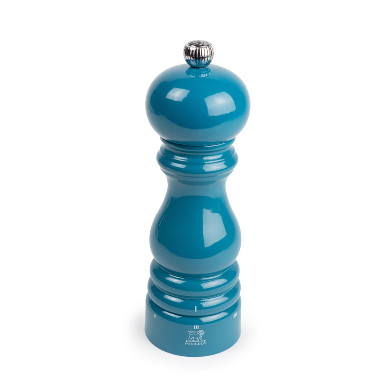 Peugeot Saveurs, Parisrama - Salt Mill, 18cm H x 5.9cm W x 5.9cm D, Pacific Blue