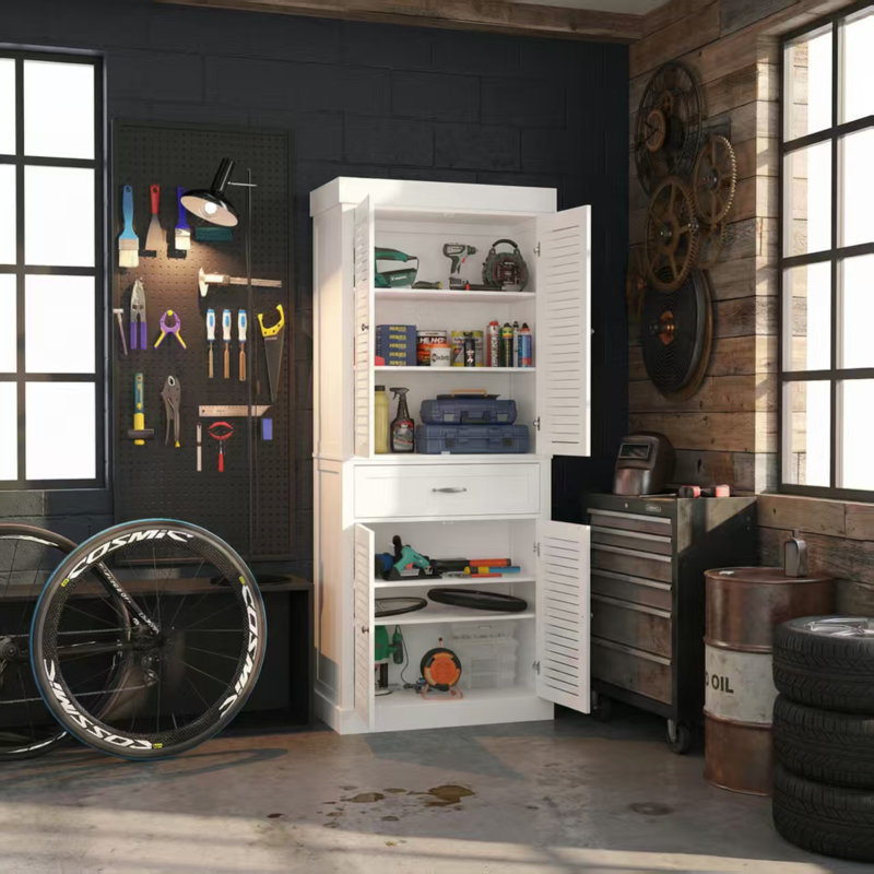 71.6"H Garage Storage Cabinets with Drawer