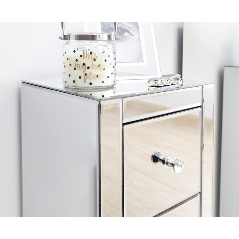 Portalia 30cm W Bedside Table, 45cm H x  30cm W x 30cm D