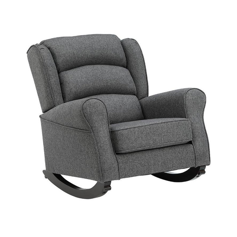 Chaise berçante Fabien, Gris foncé