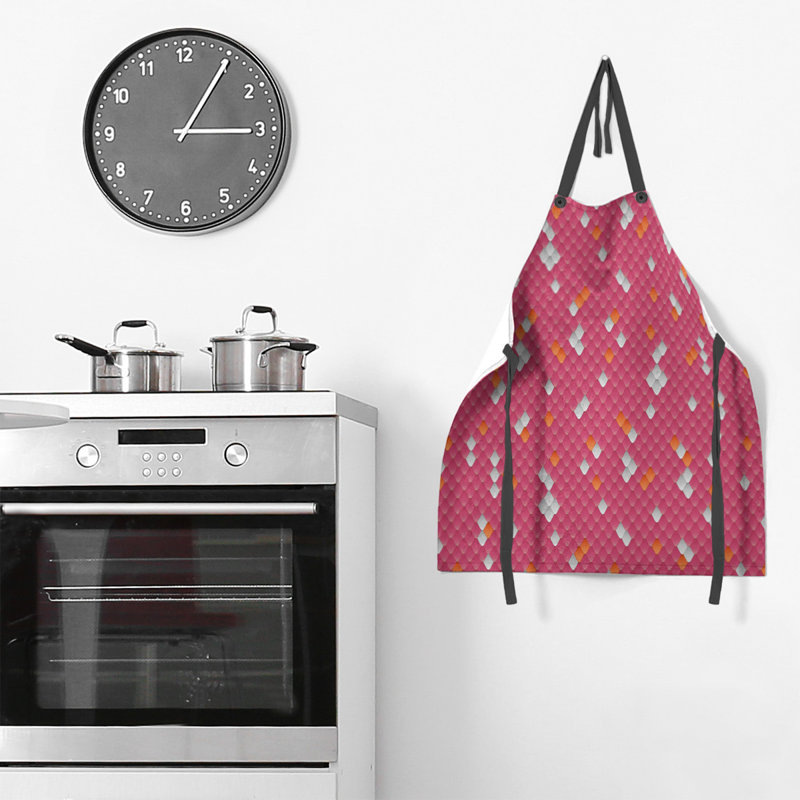 Katelyn Elizabeth Bib Apron, Pink/Orange