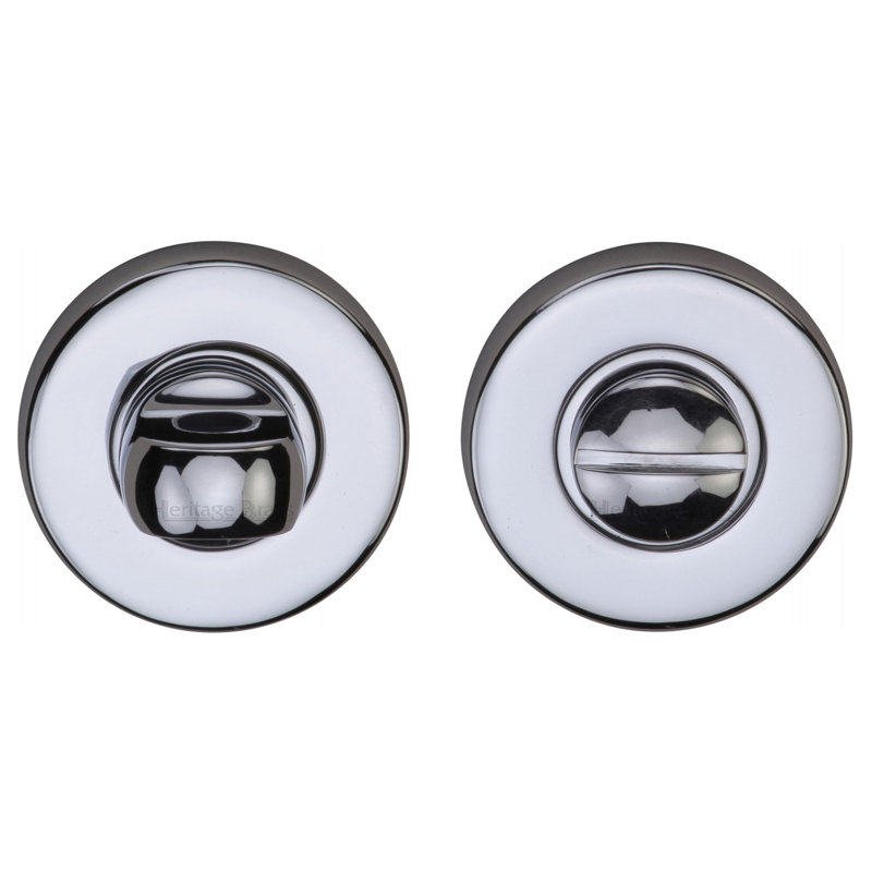 Heritage Brass Heritage Privacy Thumbturn & Emergency Release, Polished Chrome
