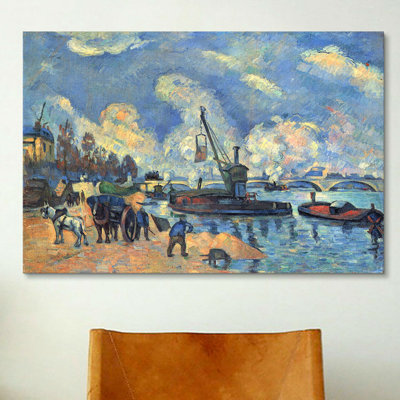 " Seine At Bercy " by Paul Cezanne
