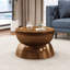 Table basse en métal martelé-982213856