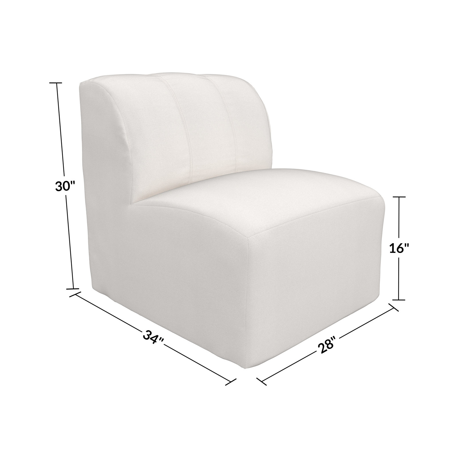 Praia Sunbrella® Patio Lounge Chair, Sunbrella® Canvas Natural
