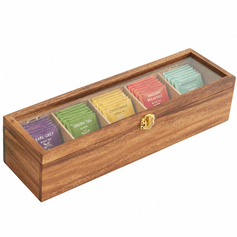 Darby Home Co Gayle Wood Tea Box