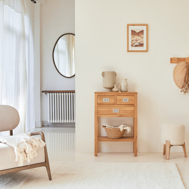 60cm Solid Wood Console Table