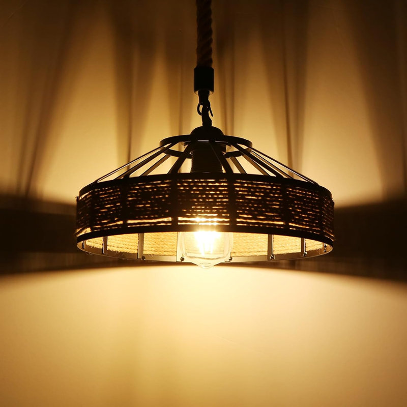 1 - Light Black Dome Pendant, 40 cm shade