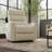 Wibaux Faux Leather Power Lift Recline with Side Pockets