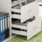 L-Shaped Computer Desk With Bookcase