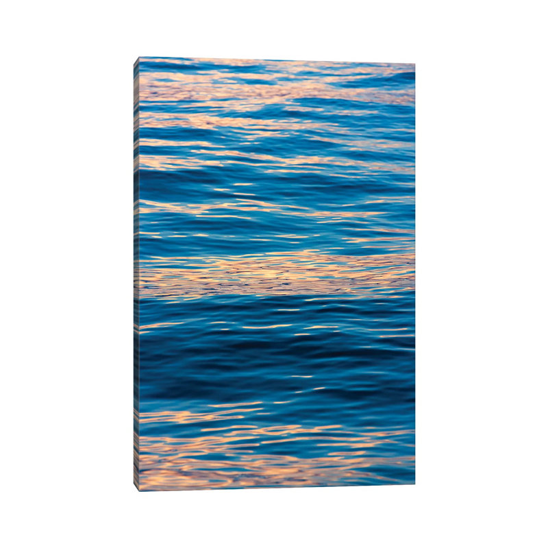 Ripples at Sunrise Lake Ohrid Republic of Macedonia 1 Piece Wrapped Canvas Wall Art, 66.04cm H x 45.72cm W x 1.905cm D