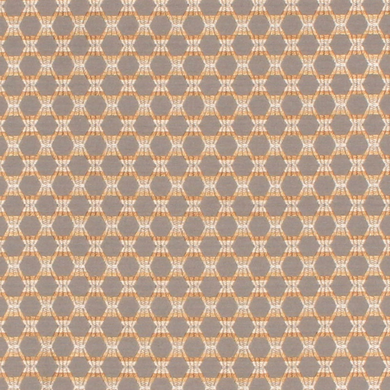 Prive Greyson Trellis Fabric, Pewter