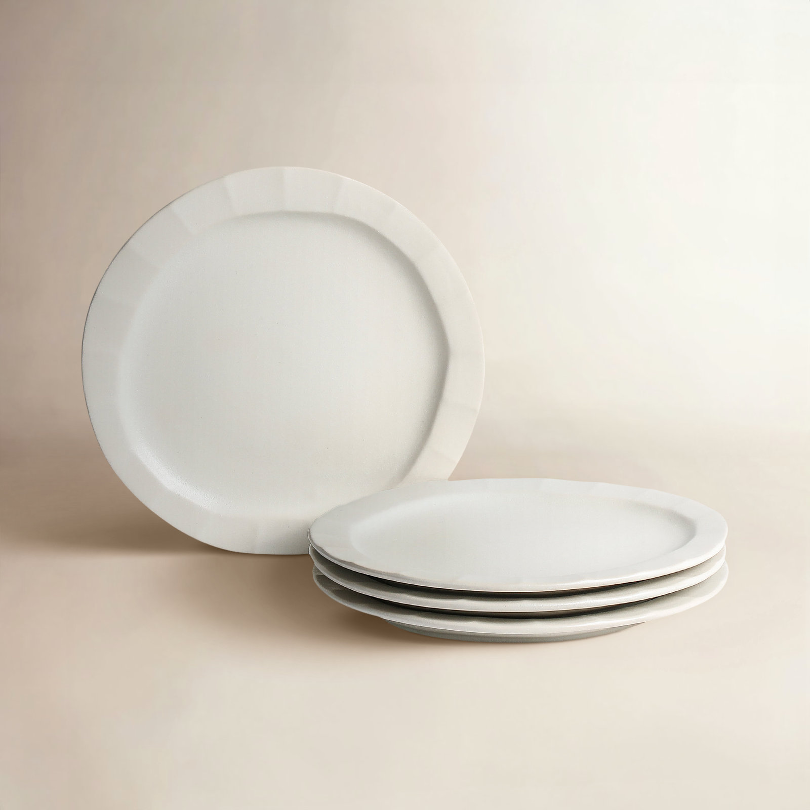 Oasis 8" Salad Plate, White