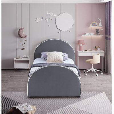 Hilbrand Upholstered Unfinished Panel Bed