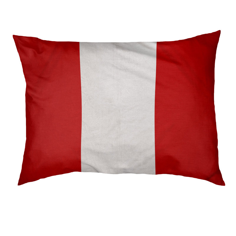 Coussin Colorado, Très grand (l 50 po x P 40 po x H 7 po), Rouge