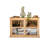 Burlywood Solid Wood+Tempered Glass Display Cases