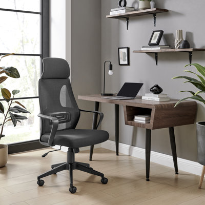 Jenkin Black Office Chair Black Leg