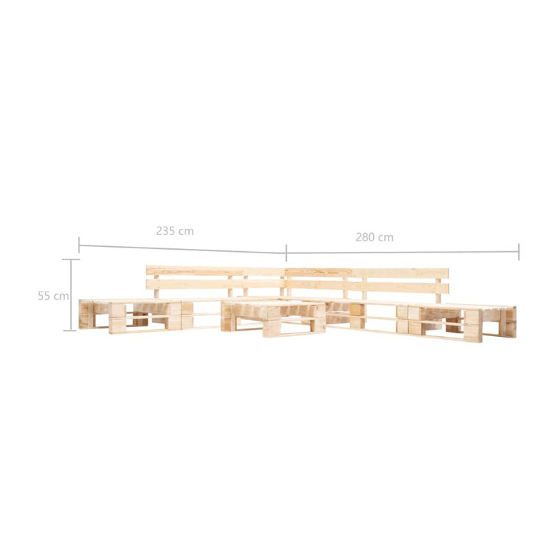 Morrisey 8 Seater Corner Sofa Set, Brown