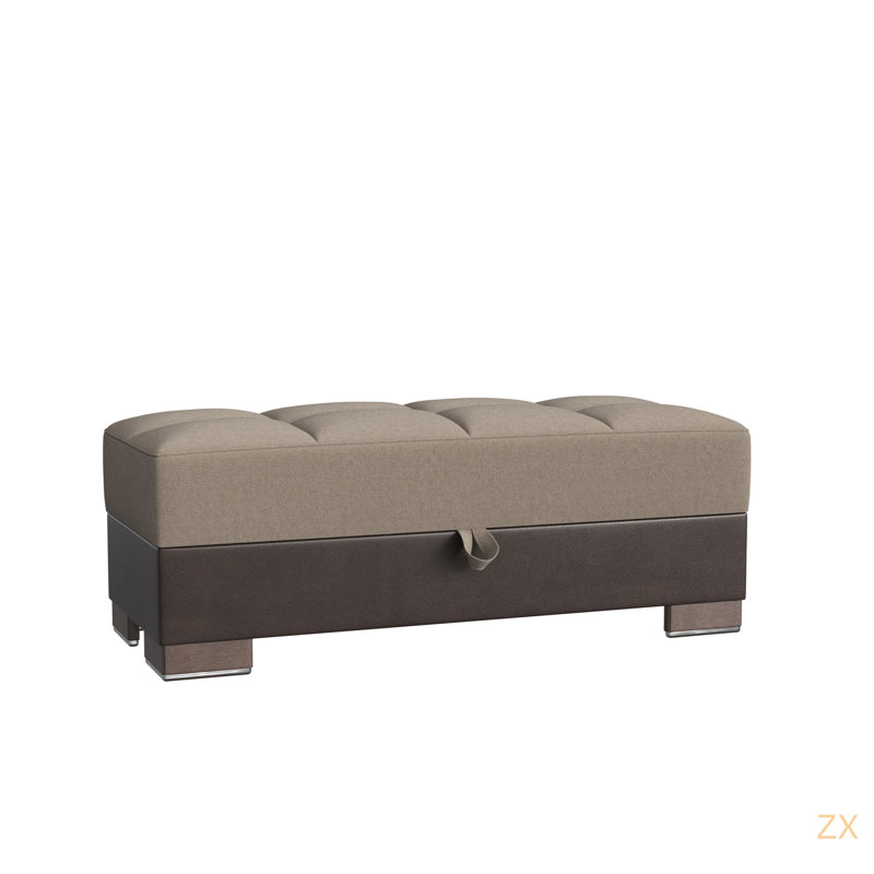 Repose-pieds avec rangement Primenest Nimbusflow, Marron foncé
