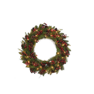Heiheiup Holy Christmas Wreath Lit Christmas Scene Wreath