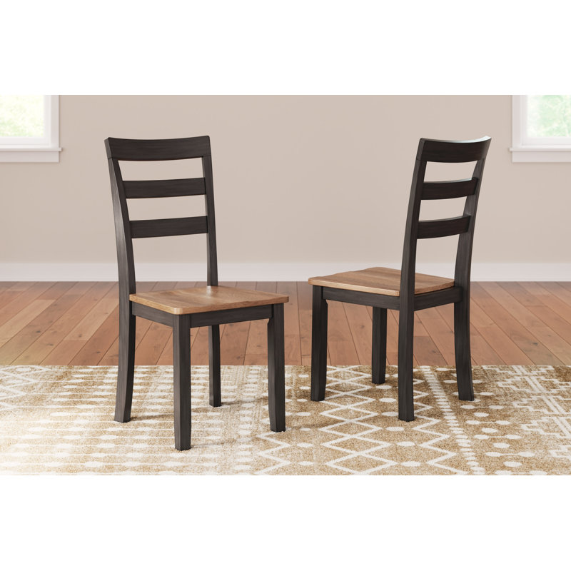 Ensemble de chaises Gesthaven (ensemble de 2), Bois brun foncé