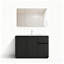 Meuble-lavabo italien minimaliste avec base en acier inoxydable et aluminium nid d'abeille