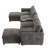 Modular Sectional Sofa with Movable Storage Ottoman and Console-1893224625