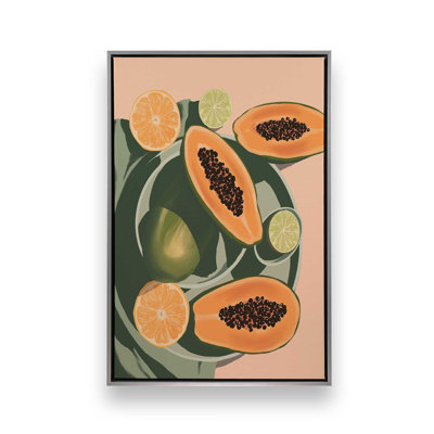 Summer Papayas And Citrus By Garima Dhawan Art Print