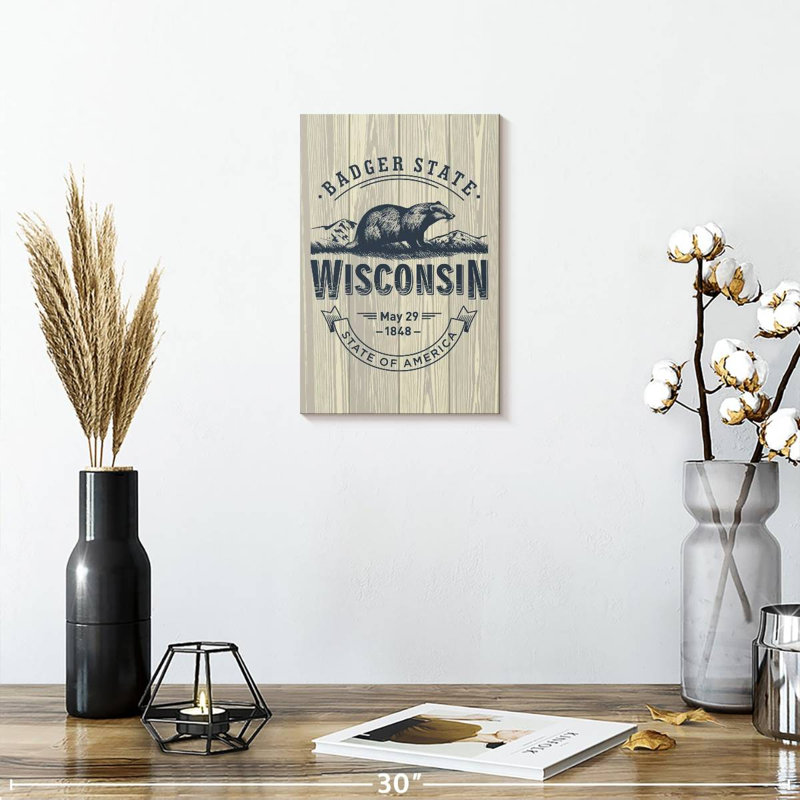 Aime Wisconsin Badgers, 12" H x 8" W